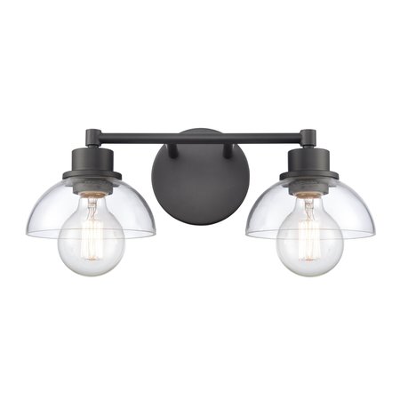 Julian 16'' Wide 2Light Vanity Light, Matte Black -  ELK SHOWROOM, 89901/2